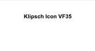 Replacement Parts: Klipsch Icon VF35 Feet / Foot Tweeter Woof Speakers. Fixed Price $39.00.