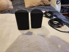 Definitive Technology Promonitor 6D Speakers -with Audioquest Q2 Cables. Fixed Price $150.00.