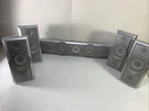 Panasonic SB-FS670 + SB-PC670 Silver Mini Speakers Lot (5) Tested Works Well. Fixed Price $34.99.