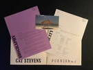 Cat Stevens 1973 Foreigner Lp Press Kit Photos Bio Info Sheets With Folder. Fixed Price $13.99.