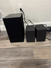 Lg Subwoofer & Satellite Speakers Set, Black, 2023, Wired/wireless. Fixed Price $250.00.
