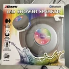 2BOOM Led Shower Speaker Bluetooth Water Resistant Fm Radio Mic Suction. Fixed Price $15.00.