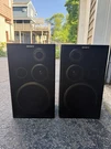 Vintage Pair Sony SS-D115 Bookshelf Speakers 3 Way Black Wood 6OHM 70W Box. Fixed Price $59.99.