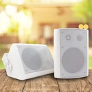 2X Emb 1/4" 500W 2-WAY Outdoor Indoor Speakers W/ Swivel All Weather White. Fixed Price $69.99.