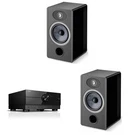 Focal Vestia NO1 Black Bookshelf Speakers, Pair, With RX-A4ABL 7.2-CHANNEL Av.... Fixed Price $1959.99.
