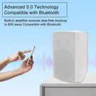 Herdio 5.25" Bluetooth Outdoor Speakers Waterproof Wired Wall Mount 300W Black. Fixed Price $111.21.