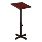 Oklahoma Sound Portable Presentation Series Metal Lectern Stand In Mahogany. Fixed Price $92.55.