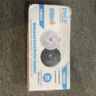 Pyle Low Profile Slim Style Waterproof Rated Marine Speakers, 4", Black, Pair. Fixed Price $29.99.