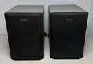 Philips FB-10PH Bookshelf Speakers System Black Gray 8 Ohm Tested & Work Great. Fixed Price $24.99.