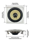 Acoustic Audio HD-S10 Flush Mount Passive Subwoofer In Wall 10" Speaker. Fixed Price $55.89.