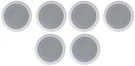 Rockville HC55-16 White 5.25" 300 Watt In-ceiling Home Theater Speakers Ohm. Fixed Price $94.95.