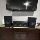 Kef Q350 & Q250C 3.0 Channel Wired Home Theater Speaker System Black. Fixed Price $950.00.