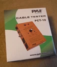 Pyle PCT-10 7 Cable Tester Requires 9V Battery (not Included). Fixed Price $29.99.