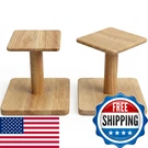 Okostand Desktop Speaker Stands Made Of Pure Solid Wood, Natural Style, 360 Rot. Fixed Price $59.76.