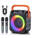 Moyleaf Karaoke Machine With Wireless Microphones HHCC-A9 Black/orange. Fixed Price $29.99.