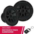 Kicker 2-PACK 50CVX124 Compvx 12" 1500W Subwoofer W/ Dual Four-ohm Voice Coils. Fixed Price $639.98.