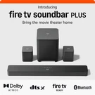 Amazon Fire Tv 5.1 Channel Soundbar Plus With Subwoofer & Surround Speakers. Fixed Price $399.62.