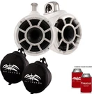 Wet Sounds Rev 10 Swivel Clamp Tower Speakers With Suitz Covers White. Fixed Price $2189.98.
