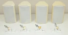 4- Vtg Optimus "home Theater Satellite Speakers" #PRO-LS1 With Wall Brackets!. Fixed Price $39.99.