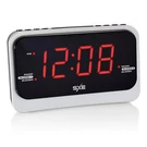 Sxe Fm Clock Radio 1.4" Large Display Dual Alarm Electric With Battery Backup. Fixed Price $33.80.