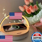 Vivilumens 6-IN-1 Bedside Lamp W/ Wireless Charger, Bluetooth Speaker, Night Lig. Fixed Price $67.69.