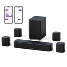 7.1CH Sound Bar For Tv, 330W Surround System, App Control, Subwoofer, Opt/aux/bt. Fixed Price $158.18.