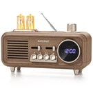 Retro Radios Fm Portable Bluetooth SPEAKER,12/24H Small Plug Vintage Clock. Fixed Price $57.45.
