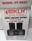 Klh Home Theater System HT-9930 Speaker Dolby Pro Logic,. Fixed Price $59.95.