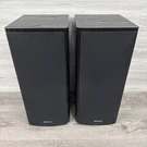 Onkyo SKF-520F Speakers Pair-used-tested-blemishes In Fabric Shown Pictures. Fixed Price $119.00.
