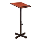 Oklahoma Sound Portable Presentation Series Metal Lectern Stand In Cherry. Fixed Price $92.55.