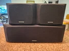Kenwood CRS-01 Speaker System Set Center And Two Rears Passive. Fixed Price $33.75.