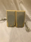 Advent Mini Beige Bookshelf Wired Speakers Used. Fixed Price $44.00.