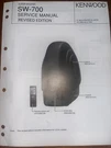 Kenwood SW-700 Service Manual Subwoofer Original. Fixed Price $29.99.