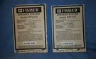 Vintage Fisher STV-013 Rear Speaker Labels. Fixed Price $10.00.
