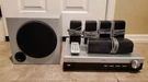 Rca Surround Sound System RT2390B 5 Speakers, Woofer, Receiver. Fixed Price $150.00.