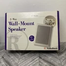 Radioshack 40-4094 Wall Speakers 2-WAY 100W Max W/ Box & Mounts Untested. Fixed Price $32.50.