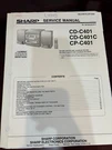 Orig. Sharp CD-C401C CP-C401 Repair & Service Manual 1735 3247 Original*. Fixed Price $13.99.
