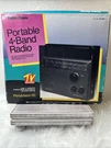 Vintage Radioshack 4 Band Am Fm TV1 TV2 Portavision 50 Model 12-687. Fixed Price $23.83.