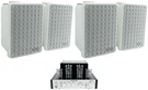 (4) Kicker 46KB6G 6.5" 150W Indoor/outdoor Home Theater Speakers+receiver. Fixed Price $429.85.