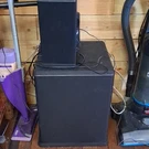 2 Axxim Wisa Subwoofers And Bookshelf Speakers. Fixed Price $100.00.