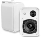 4" Outdoor Patio Speaker Pair 80W, Compact 3-WAY IP54 Rated White/black AP450. Fixed Price $65.39.