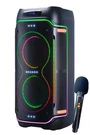 Emb PKL1000 Dual 10" Party Speaker 2500W Rechargeable W/ Bluetooth + Remote. Fixed Price $399.95.
