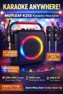 Moyleaf K253 Karaoke Machine 30W Bluetooth Speaker W/ Mics Rgb 6.5. Fixed Price $79.99.