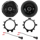 2X Kicker 6.5" 240 Watt 2-WAY Coaxial Speakers, Mounting Brackets, Wire Harness. Fixed Price $98.49.