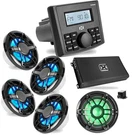 Nvx 1X NMPS20 Marine Receiver, 2X 6.5" Led Speakers + 10" Subwoofer Amp. Fixed Price $989.95.