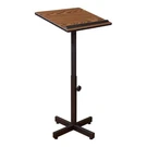 Oklahoma Sound Portable Presentation Series Metal Lectern Stand In Medium Oak. Fixed Price $92.55.