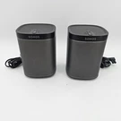 Pair Sonos PLAY:1 Wireless Smart Speakers Black Tested. Fixed Price $220.00.