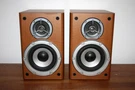 Jvc Speakers SP-FSG5, 90WATT, 6 Ohm, 9"TALL,WOODEN,GRAY Grille Covers,tested. Fixed Price $25.33.