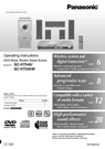Panasonic SA-HT545W Home Theater System Owners Instruction Manual. Fixed Price $22.24.