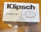 Klipsch R-2650-C Ii In-ceiling Speaker Brand New Seaeled Box. Fixed Price $144.00.